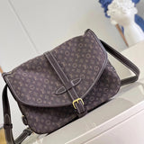 Louis Vuitton LV Women's Bag Top version 【Exclusive Real Shot】M63753White M40666Blue M95227Black Gemini Bag SAUMUR Medium Handbag Messenger Bag Men's and Women's Bags