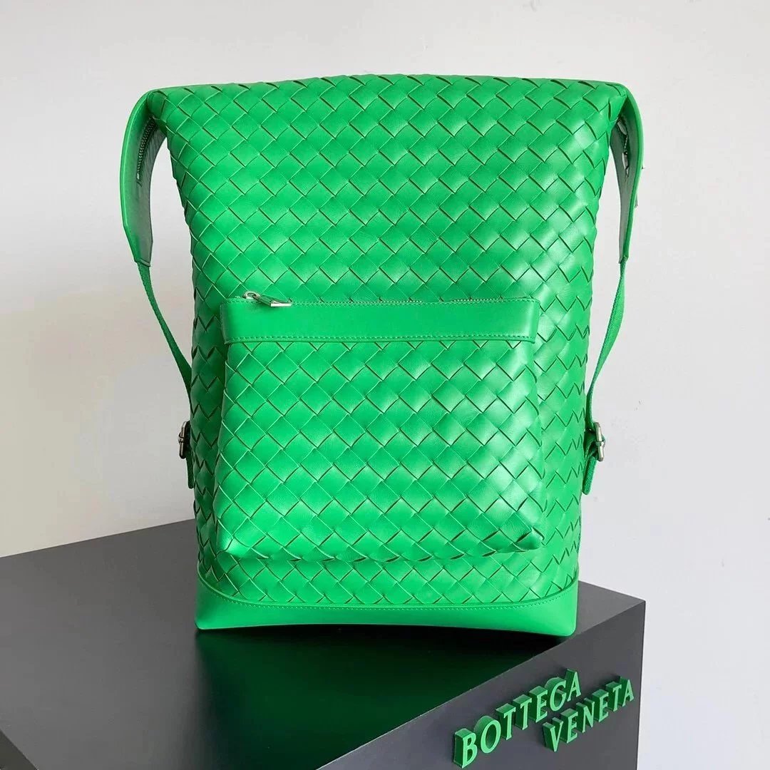 Bottega Veneta Men's Bag Top version 【Original Surrogate Shopping Edition】New Woven Backpack Baby Dish Home New Men's Backpack Hiking Backpack b Imported Sheepskin Two-in-One Detachable Backpack Mother Bag Men's Backpack Travel Bag