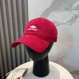 Balenciaga Hat Letter Embroidery log Baseball Cap Sunshade Sun Protection Duckbill Cap Slimming Face Curved Brim Versatile Large Head Circumference Sports Hat Unisex Couple Style