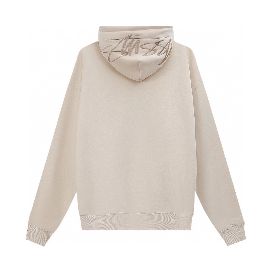 Stussy Hoodie Top Version SS22Trendy logo Embroidered Hoodie Same Style for Men and Women