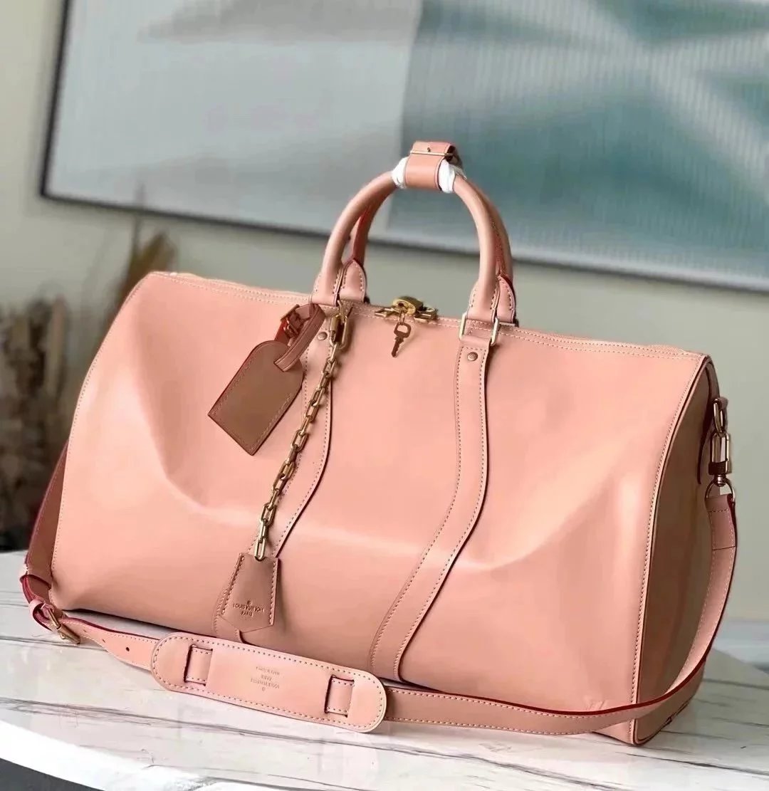 Louis Vuitton LV Travel Bag Top version Original Order2022Men's Art Director VirgilAbloh New M55609KEEPALL50Travel Bag（with Shoulder Strap）