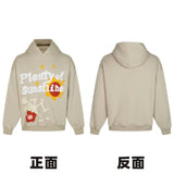 Broken Planet Market Hoodie American Fashion Brand Hip Hop Letters Printing plus Velvet Couple Models All-Match Hoodie-CY