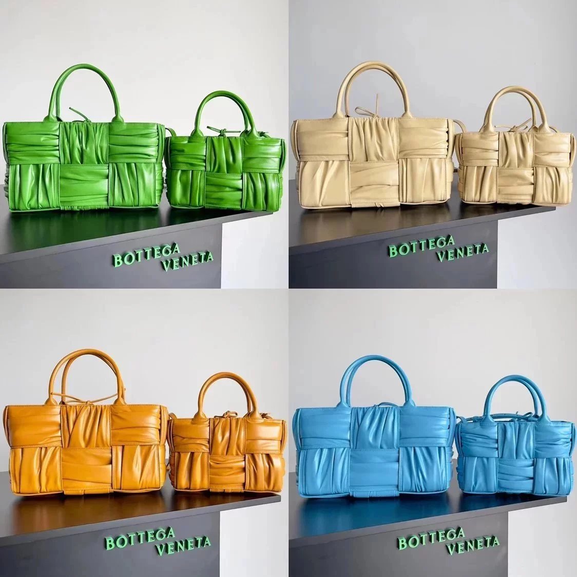 Bottega Veneta Women's Bag Top version 【Super High Version Original Factory】2023Early Spring New Home Arco Pleated Tote Bag Tote Bag New Arco Tote Bag Shopping Bag Mummy Bag Large Handbag Mini Tote Vegetable Basket Bag Woven Bag Woven Tote Bag Women's Bag