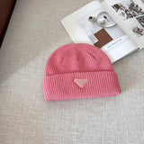 PRADA Hat Autumn and Winter New Warm Knitted Hat All-Matching Hat