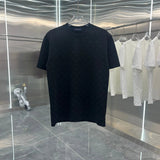 Louis Vuitton LV T-shirt Flame Embroidery Round Neck Short Sleeve25ss New pure cotton T Unisex T-Shirt OS Drop Shoulder Loose Fit Base Shirt Top T-Shirt Short Sleeve