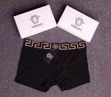 Versace Underwear Fashion Three Gift Box Men's Underwear Cotton Men's Flat Underwear Boxer Shorts