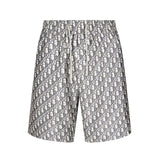 Dior shorts Full Jacquard Print logo Five-point Shorts25ss New Drawstring Casual Summer Pants5Two-in-One Casual Sweatpants for Men and Women, Pure Cotton Joggers