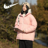 Nike Jackets 2024Winter down Jacket Sports Travel Mountaineering Warm Couple Coat Women