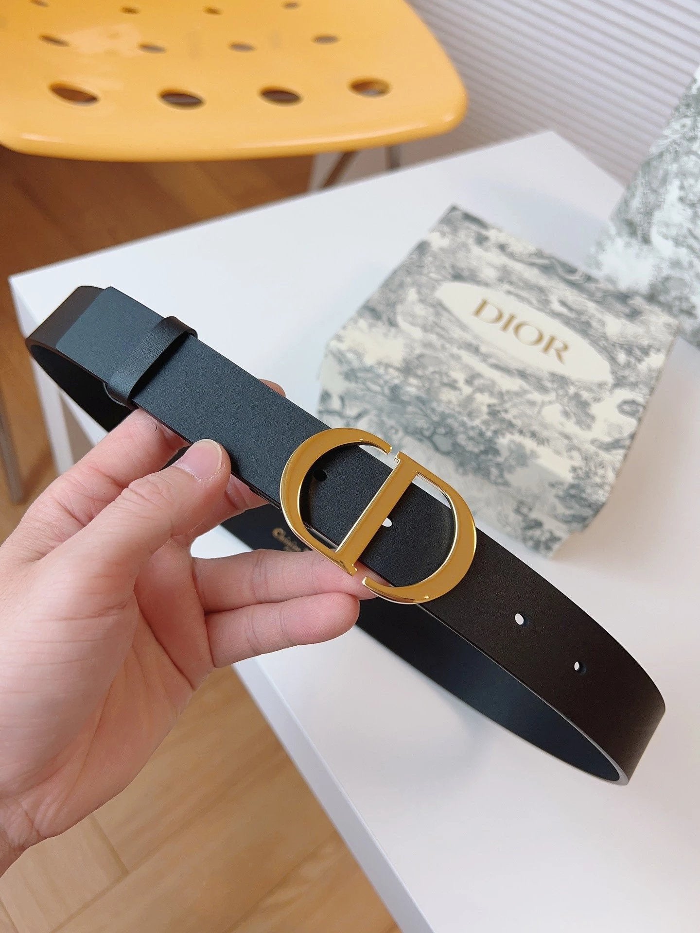 Dior Belt Top version Original Order Belt Genuine Cattlehide Leather Surface Belt Women's Belt Double-Sided Head Layer Cowhide Universal Business Women's Belt Female Business Casual Belt Belt Ladies High-End Belt Cool Belt Female