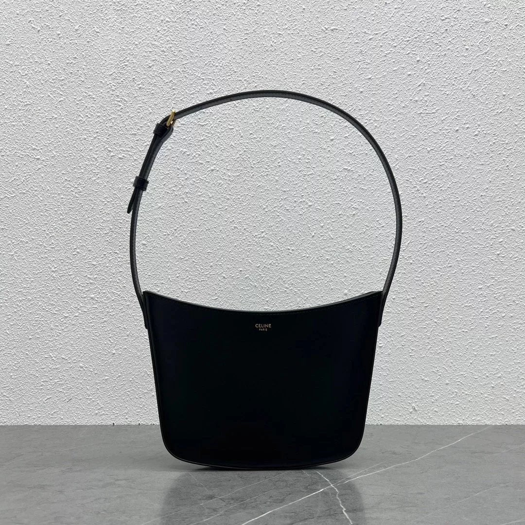 Celine women's bag Top version 【Original Factory】2023New Retro Underarm Bag Shoulder Vegetable Basket Bag Bucket Bag Shoulder Bag Handbag New Women's Bag112273