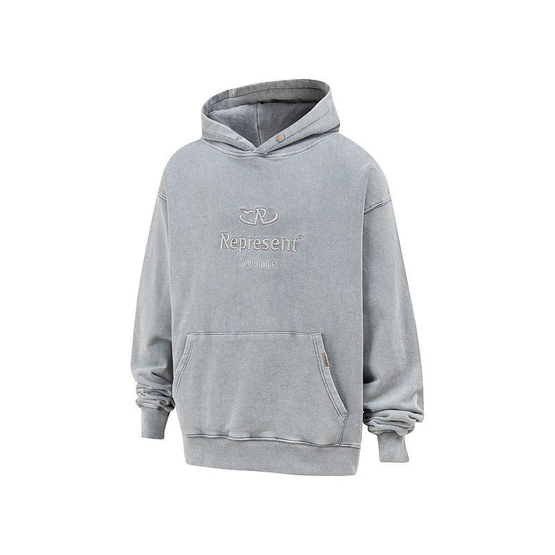 Eric Emanuel Hoodie High Street Fashion Brand rep Sunset Alligator Printed Men's and Women's Same Washed Distressed Coat Casual Sports Hoodie