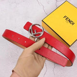 FENDI Belt Top version Belt Women's Belt Italy Imported Cowhide Leather Pure Original Leather Men's Belt Smooth Buckle Women's Belt Belt3.0cm