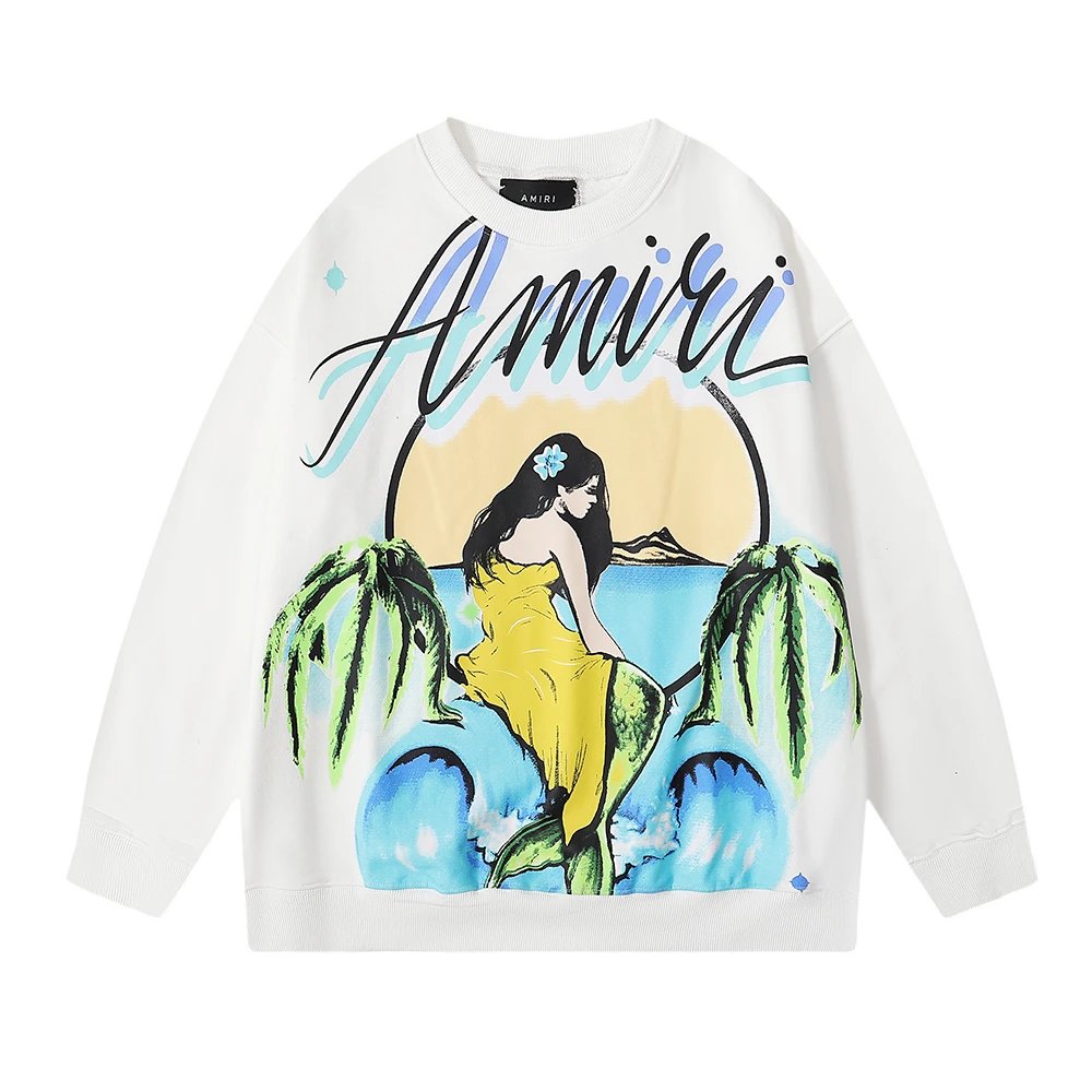 Amiri Hoodie High Street Fashionable Fashion Sweater-SX007