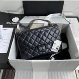 Chanel Women's Bag Top version 【Surrogate Shopping Edition】Classic2.55Series Flap Bag CF Nye Women's Bag mini Small Size Medium Original Leather Bag Chain Messenger Bag Small Bag Cattle Leather Bag