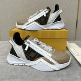 FENDI Shoes 2024New Sports Shoes Men's Color Matching Twill Letters Dad Shoes All-Match Lace-up Casual Shoes Men