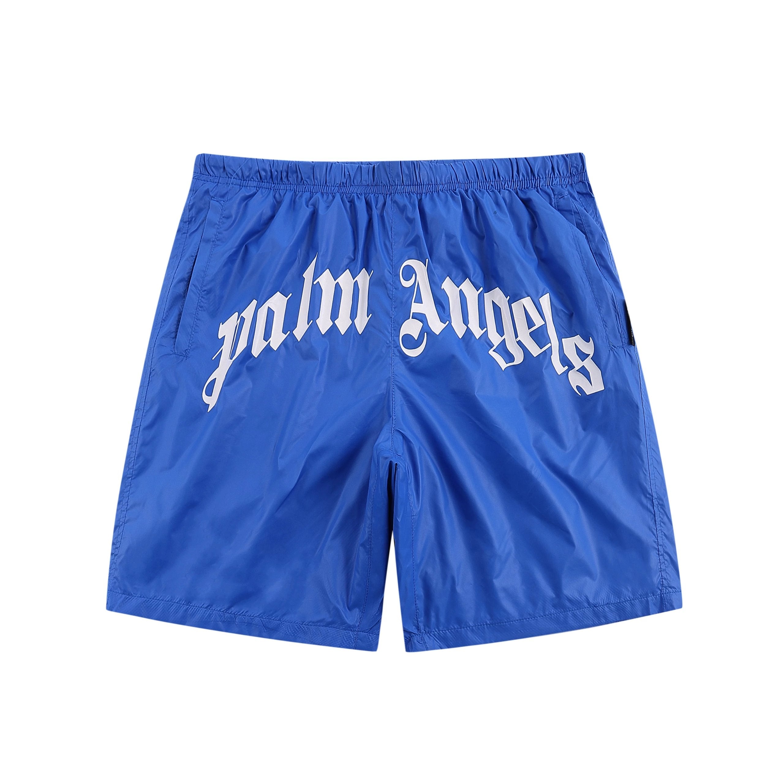 Palm Angels Shorts Top Version Letter logo Printed Shorts Casual Beach Pants Sports Five Points