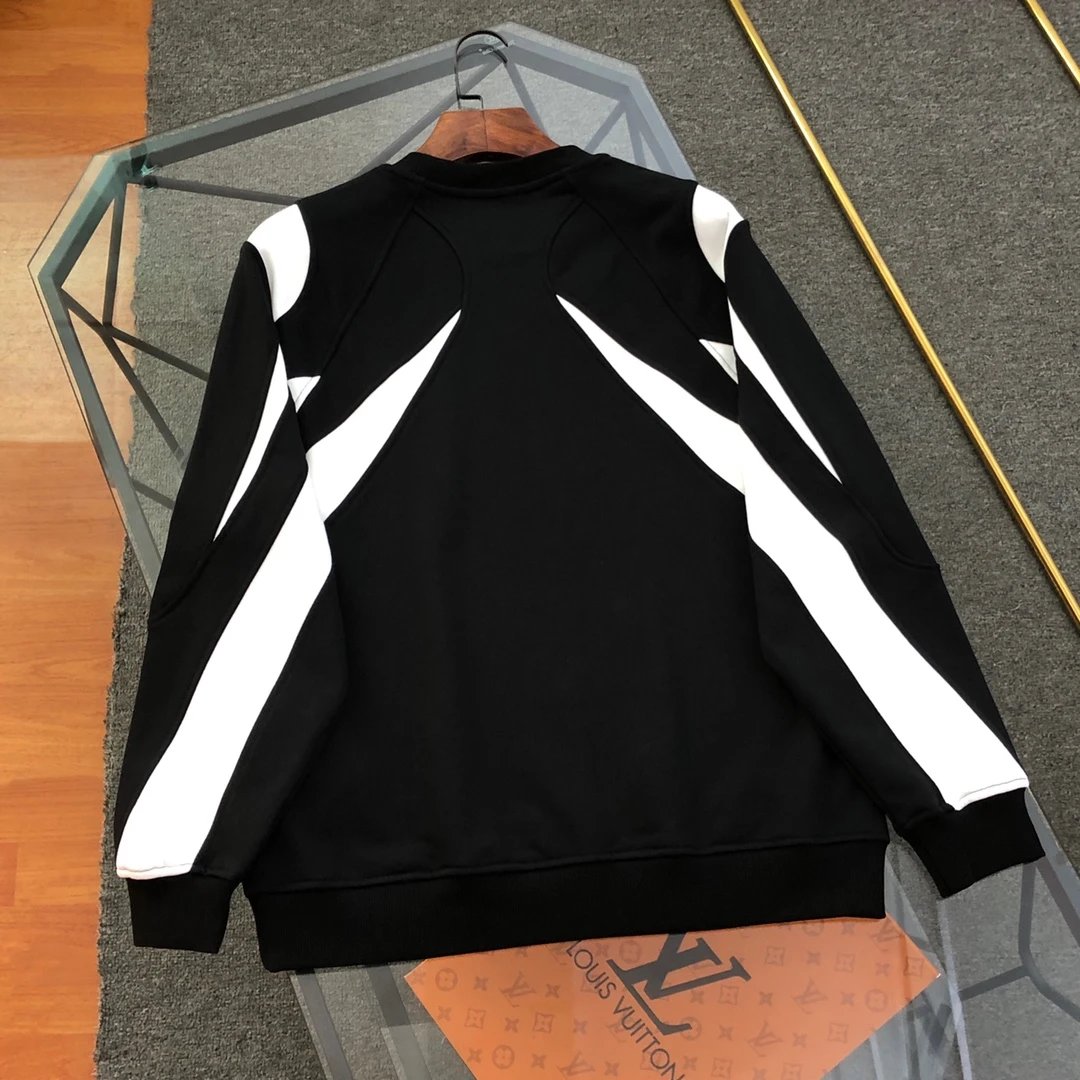 Balenciaga Hoodie 24New Patchwork Style Crewneck Sweatshirt Pullover Unisex Sports Casual Loose Fit Versatile Autumn Winter New Arrival
