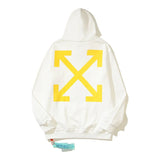 OFF-White Hoodie Cotton Terry Pullover Hoodie Loose Sweater-CY