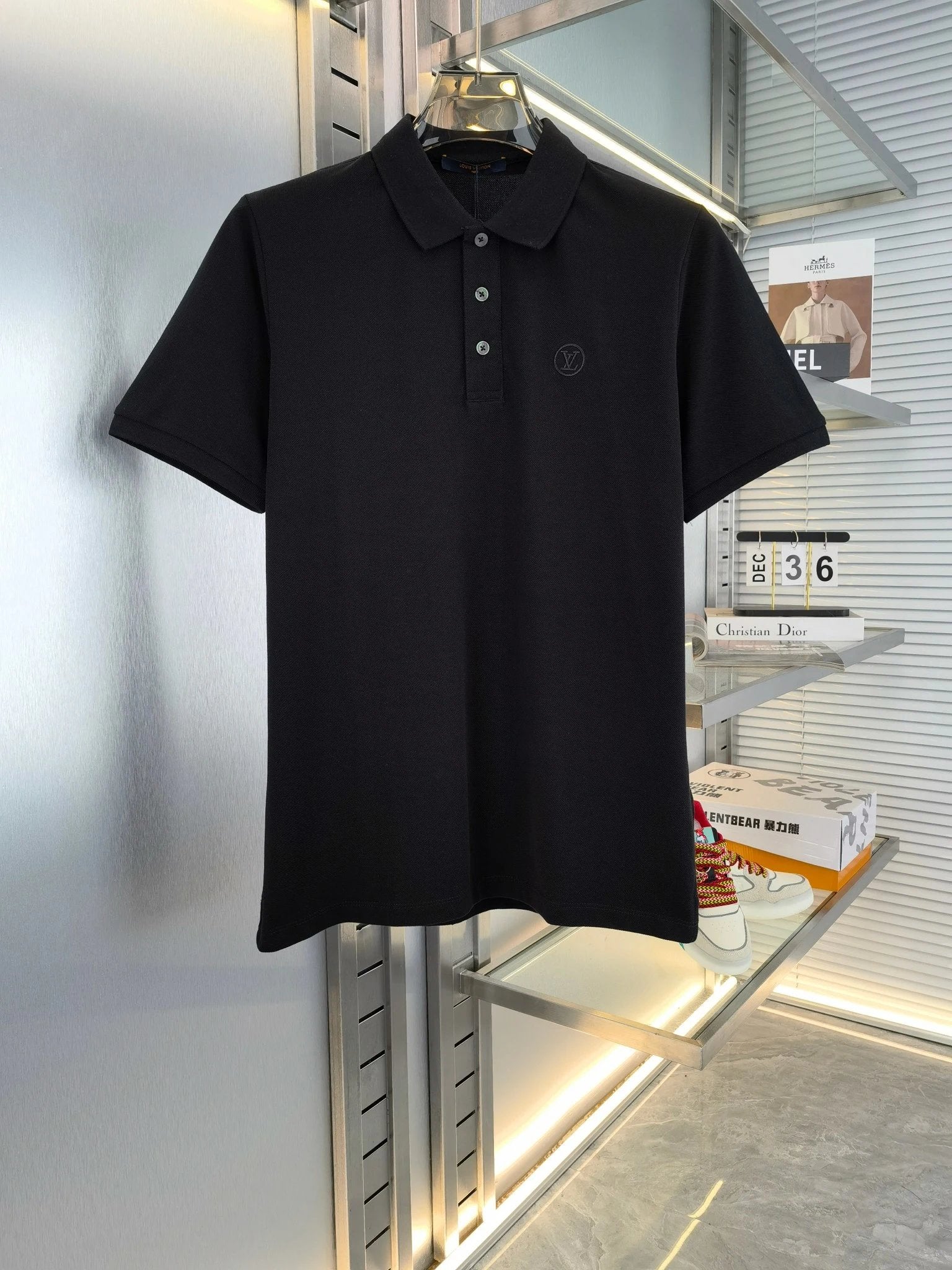 Louis Vuitton LV T-shirt Chest Letters logo Embroidery POLO Shirt Lapel Short Sleeve25ss New Unisex Summer Loose Short Sleeve T Business Commuter Short Sleeve Shirt Plus Size T-Shirt