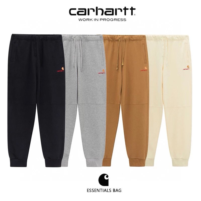 Carhartt Sweatpants Overalls Top Version Embroidered Men's and Women's Casual Trousers Sweatpants Pants