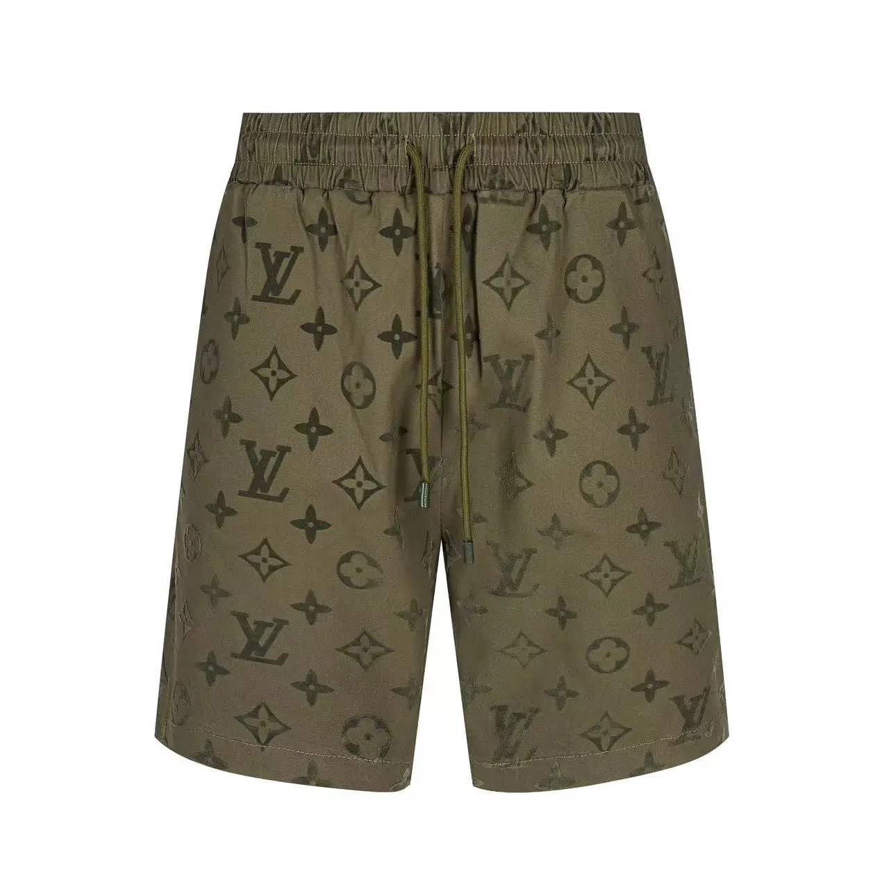 Louis Vuitton LV Shorts over Printed Letters logo Five-point Shorts25ss New Drawstring Casual Summer Pants American Style5Two-in-One Casual Sweatpants for Men and Women, Pure Cotton Joggers
