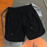 Dior shorts Allover Letter Jacquard Pattern logo Five-point Shorts25ss New Drawstring Casual Pants for Men and Women, Summer Style5Two-in-One Casual Sweatpants Pure Cotton Joggers