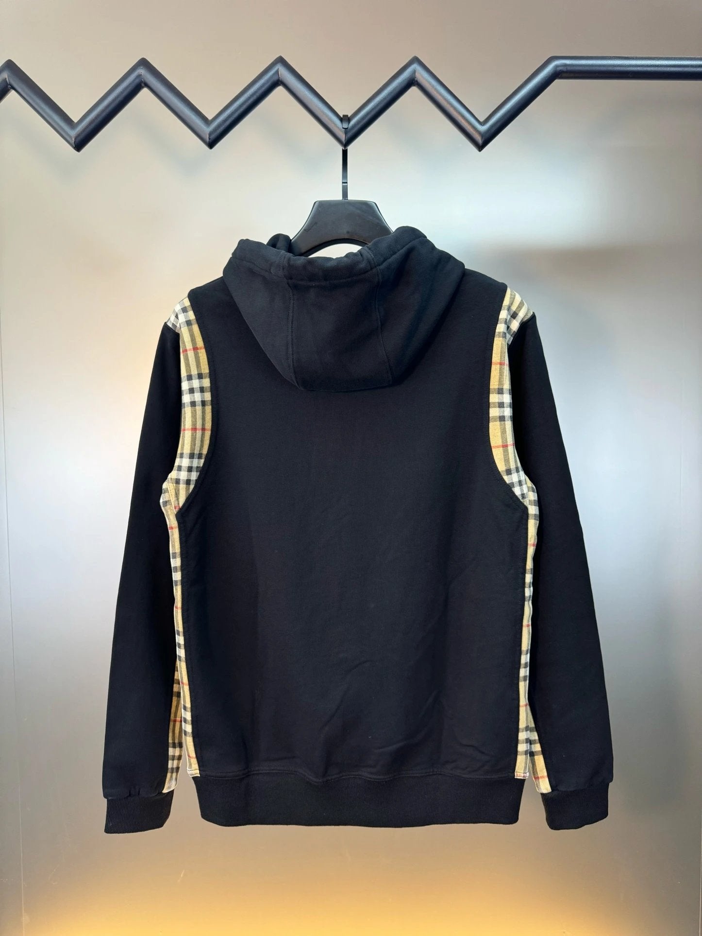 Burberry Hoodie Classic VintageCheck Patchwork Hoodie Sweatshirt Jacket Top Unisex Sports Casual Loose Fit Versatile