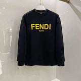 FENDI Hoodie 2024Autumn and Winter New Letter Printing Space Cotton round Neck Long Sleeve Loose and Simple Sweater for Men and Women