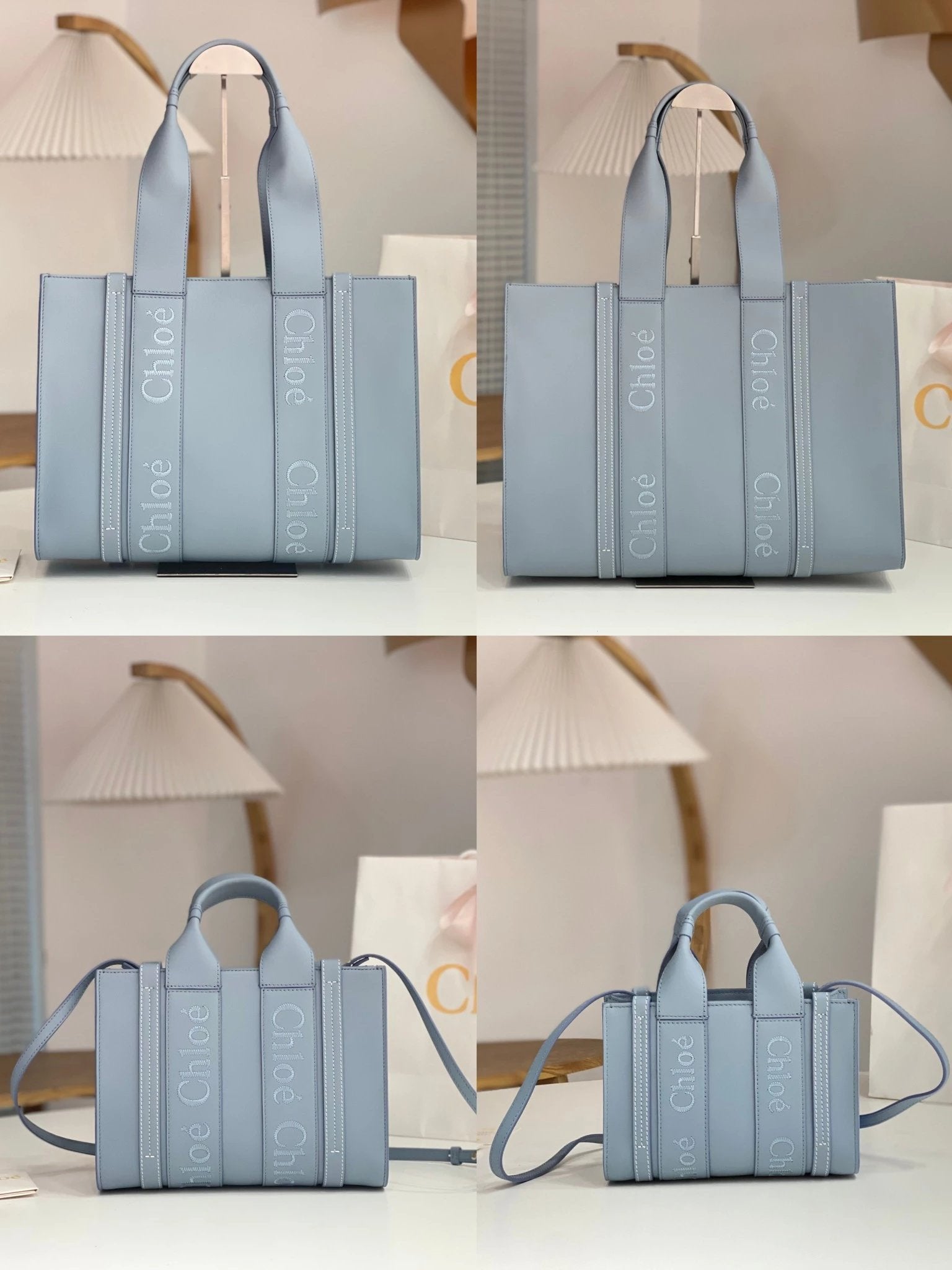 Chloe Bag Top version 【Premium Version】2023Early Spring New woody Tote Package Exclusive Counter Synchronization Woody Full Cowhide Shopping Bag Tote Bag Mummy Bag Large Shopping Bag Mini Small Crossbody Bag Handbag Shoulder Bag New Women's Bag mini Small