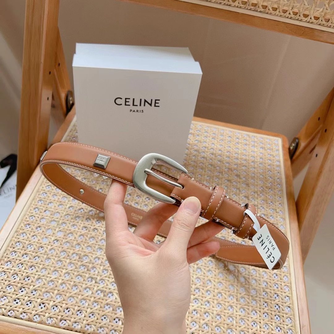 Celine Belt Top version Goods Belt Belt Female Arc De Triomphe Belt Arc De Triomphe Belt Black Retro Hair Style Belt Bright Gold Head Belt Belt Double-Sided Belt Women's Belt Women's Belt Belt Women's Belt2.5Belt Women's Belt