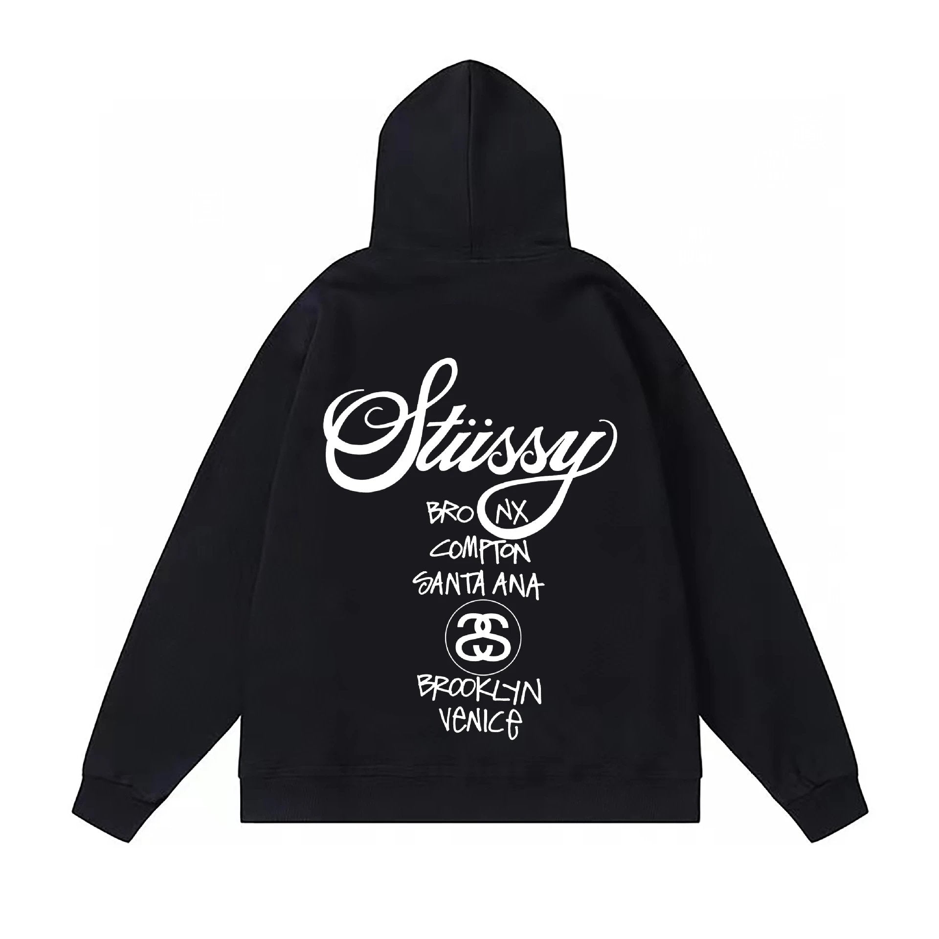 Stussy Hoodie Original Label Delivery2023New Classic Printing Black8Sweater STU World Tour tu Western Youth Pullover