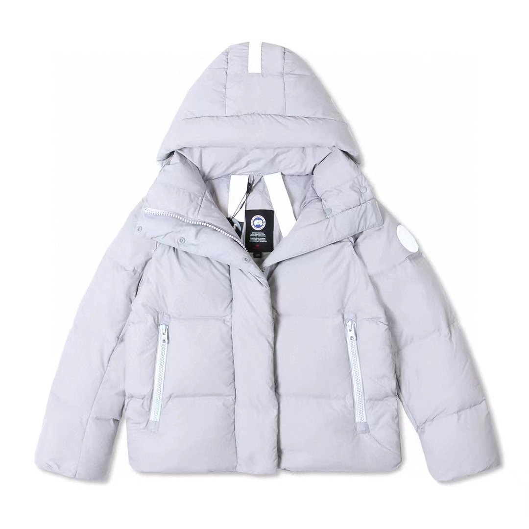 Canada Goose Down Jacket Top Version Pastel White Logo Women's Parka Coat down Jacket