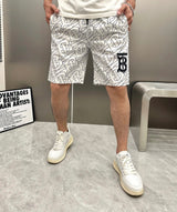 Burberry Shorts Fully covered TB Letter Printing logo Beach Shorts25ss New Arrival Five-Point Pants Casual Trendy Brand os Loose Quick-Dry Unisex Large Shorts5Pants