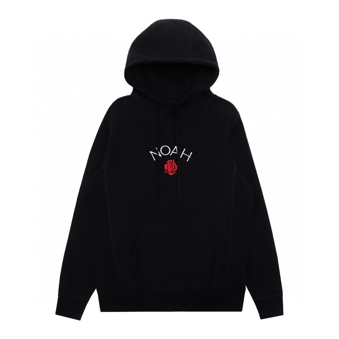 NOAH Hoodie Top Version American Street Fashion Brand Classic Cross Printed Hooded Fleece-lined Autumn and Winter High Street Sweater Men and Women