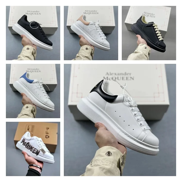 McQueen Shoes High Version Quality New Trendy Fashion Joker Casual Sneaker05