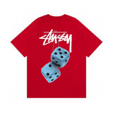 Stussy T-shirt Short Sleeve T T-shirt Flower Crown Love Casual Loose American Couple Wear-CY