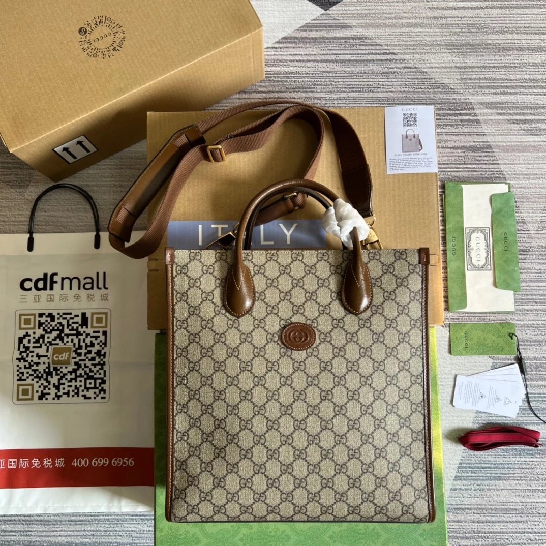 Gucci Tote Bag/Briefcase/Travel Bag Top version 【**Surrogate Shopping Edition】New Vertical Version Large Tote Tote Bag Xiao Zhan Style Men's Briefcase Tote Bag Commuter Women's Bag Computer Bag Casual Tote Bag Men's and Women's Bags Mummy Bag Shopping Bag