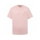Chrome Hearts T-shirt Front Patch Embroidery Large logo round Neck Short Sleeve25ss New Pure Cotton Unisex Style T T-shirt OS Loose Fit Base Shirt Short Sleeve T-Shirt Top