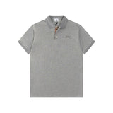 Burberry T-shirt Chest logo Embroidery polo Turn-down Collar Short Sleeve Business Casual Versatile Unisex b Home T T-shirt Half Sleeve