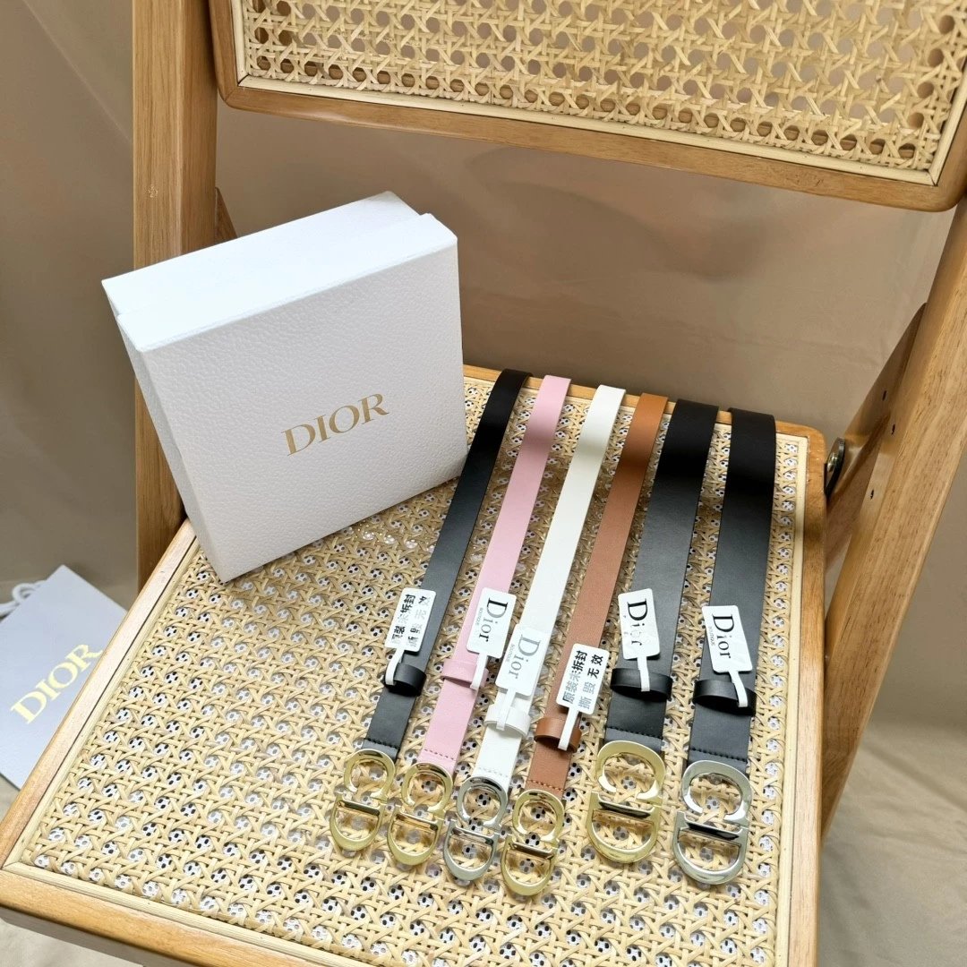 Dior Belt Top version Original Order Original Order Women's Belt Width3.0/2.0cm Genuine Goods Quality Counter Full Set Packaging Original Leather Material Classic Presbyopic Full Printed Canvas Full Vertical Surface Calfskin Lychee Pattern Bottom Letter B