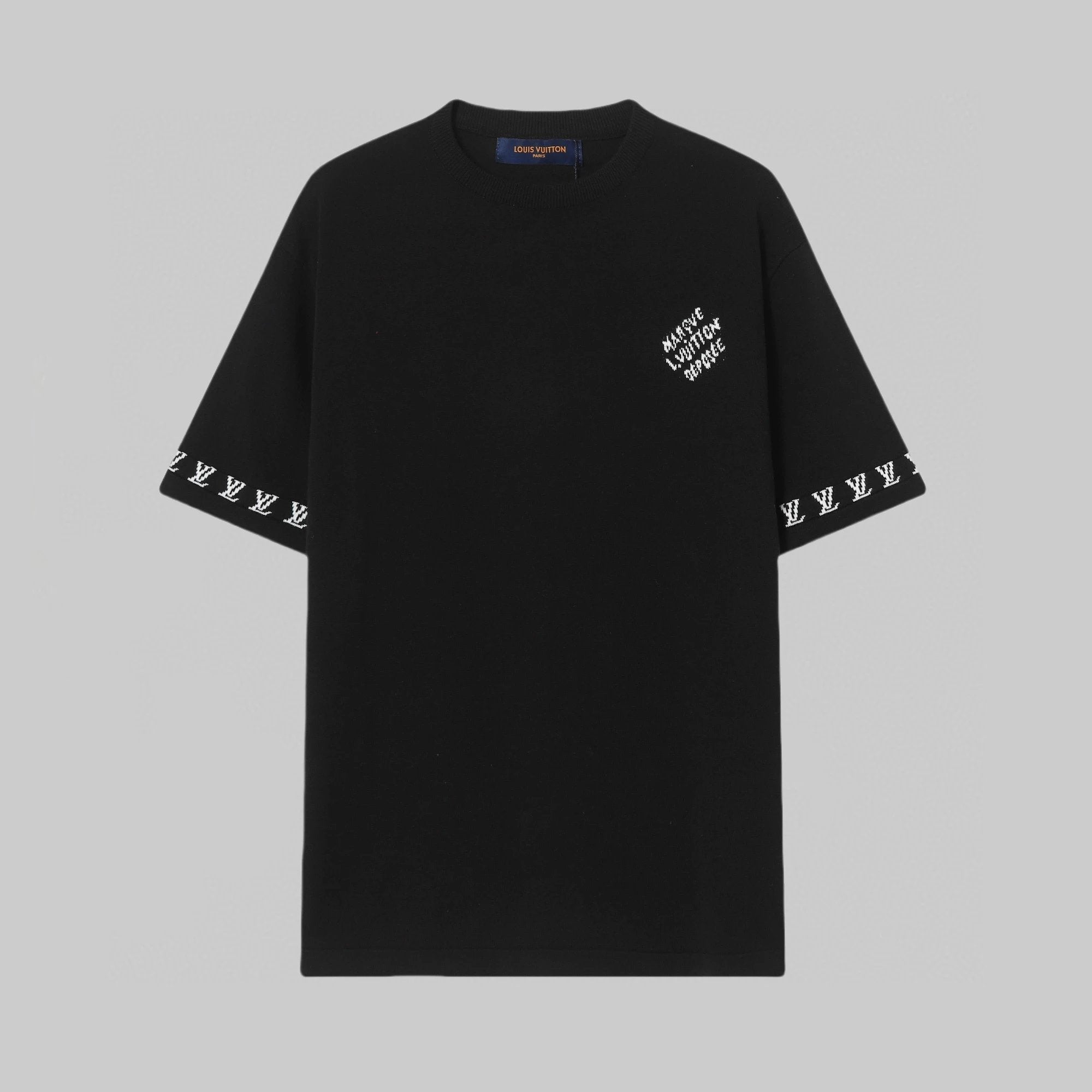 Louis Vuitton LV T-shirt Classic Letter Logo on the Chest logo round Neck Short Sleeve25ss New Pure Cotton Unisex Style T T-shirt OS Loose Fit Base Shirt Top Half Sleeve T-Shirt