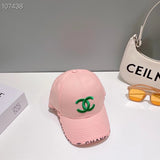 Chanel Hat High Quality】New Embroidered Baseball Cap，New，Big Brand's Same Style Super Easy to Match，Hurry up and Buy It