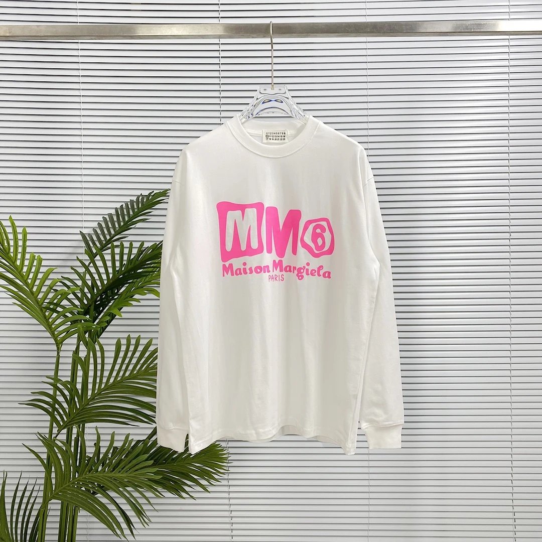 Maison Margiela Hoodie Colorful Autumn Winter Long Sleeve Top T Round Neck Sweatshirt Long Sleeve Base Shirt Outerwear Trendy Unisex Sports Casual Loose Fit Versatile Autumn Winter New Arrival
