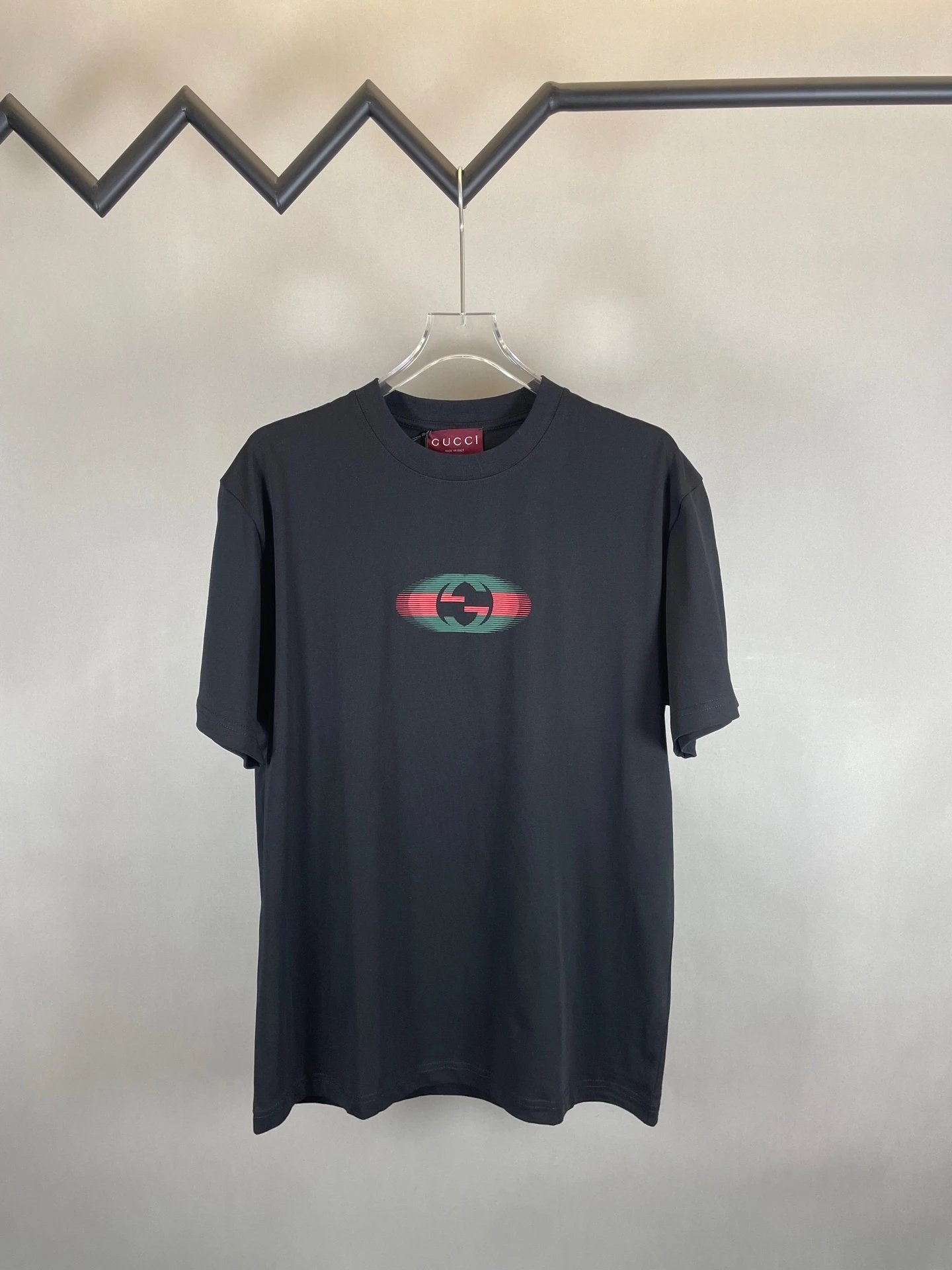 Gucci T-shirt Double-breasted G Shade Print logo round Neck Short Sleeve25ss New pure cotton T Unisex T-Shirt OS Loose Fit Base Shirt Top Half Sleeve T-Shirt