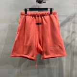 ESSENTIALS Shorts Top Version22New Double Line Flocked Printed Shorts Casual Fifth Pants Fashion