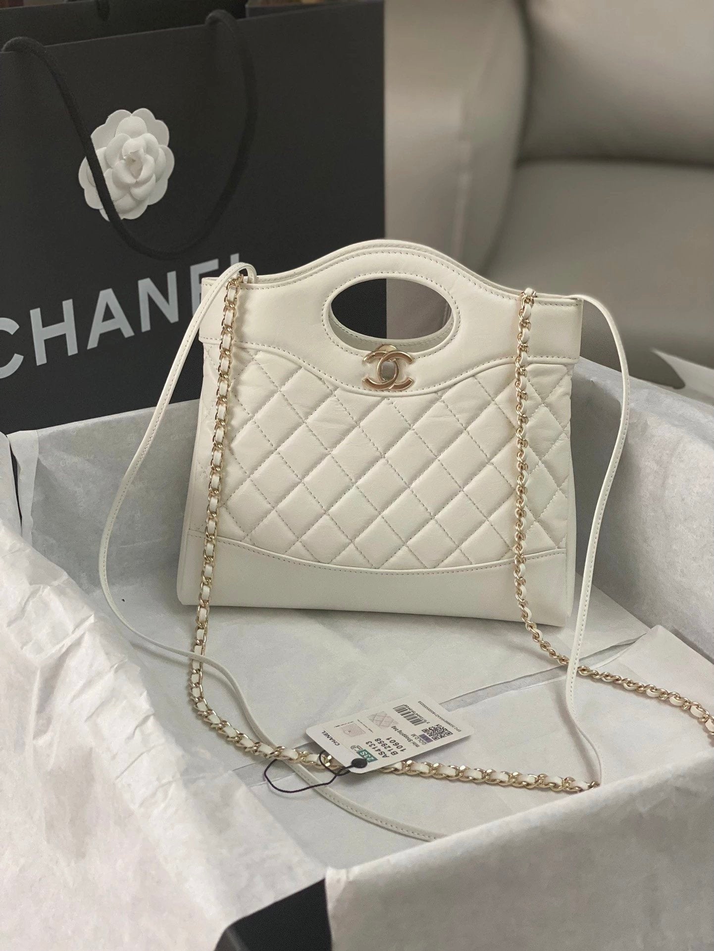 Chanel Women's Bag Top version New23amini31bag Surrogate Shopping Grade Handbag Classic Chain Bag Retro Double c Rhombus Shoulder Bag Imported Genuine Leather Original Leather Crossbody Women's Bag as1010as413331bag Large Tote Bag