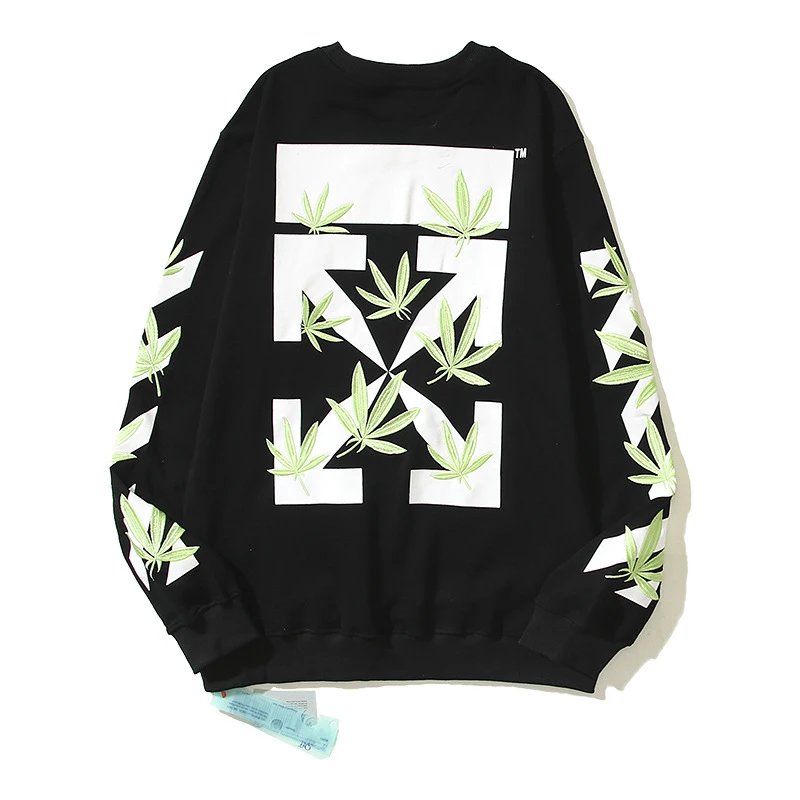 OFF-White Hoodie Cotton Terry Pullover Hoodie Loose Sweater-CY