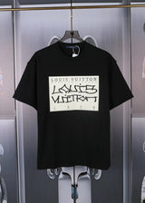 Louis Vuitton LV T-shirt Chest Print logo round Neck Short Sleeve25ss New Pure Cotton Unisex Style T Casual T-Shirt Base Layer Shirt OS Loose Fit Half Sleeve Top Plus Size