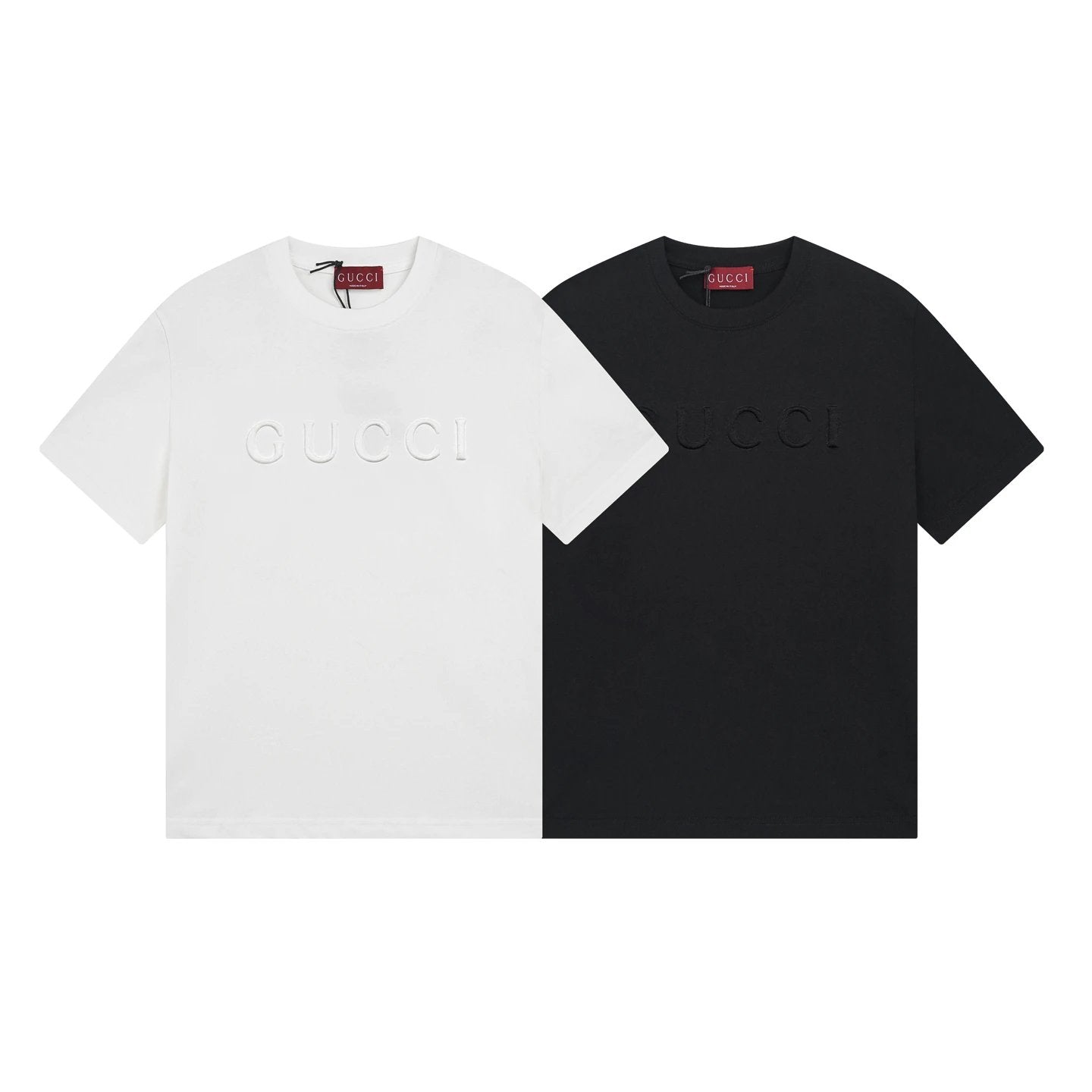 Gucci T-shirt Chest Letter Die-cast logo round Neck Short Sleeve25ss New pure cotton T Unisex T-Shirt OS Loose Fit Base Shirt Top Half Sleeve T-Shirt