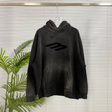 Balenciaga Hoodie Fleece Lined Thickened Hooded Sweatshirt Jacket Top Unisex Sports Casual Loose Fit Versatile